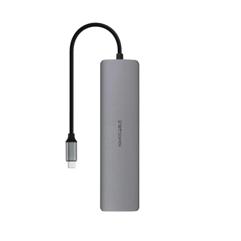 Nanocable Hub 8em1 USB-A+USB-C+HDMI+USB-C PD+Jack - Imagem de Detalhe 1