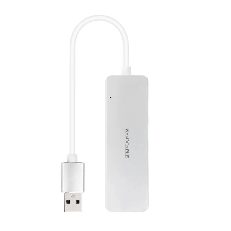 Nanocable Hub USB 3.0 4 x USB 3.0 10cm. Cinza - Imagem de Detalhe 3