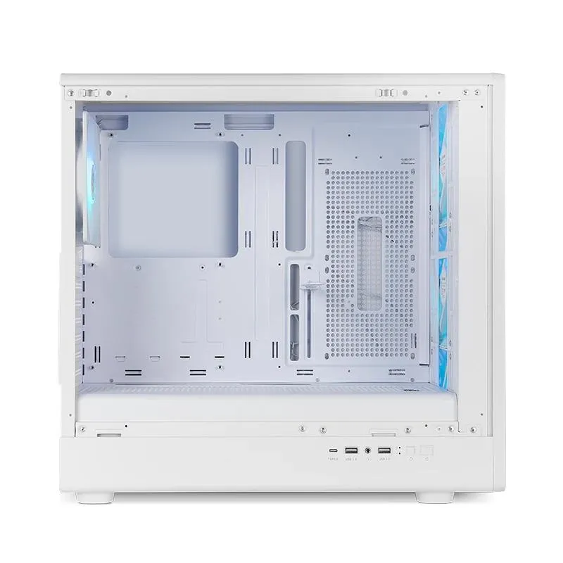 NOX Semitorre Hummer AERO Hyperflow ARGB Branco - Imagem de Detalhe 1