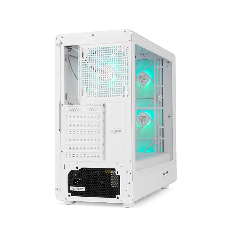 NOX Semitorre Hummer AERO Hyperflow ARGB Branco - Imagem de Detalhe 3