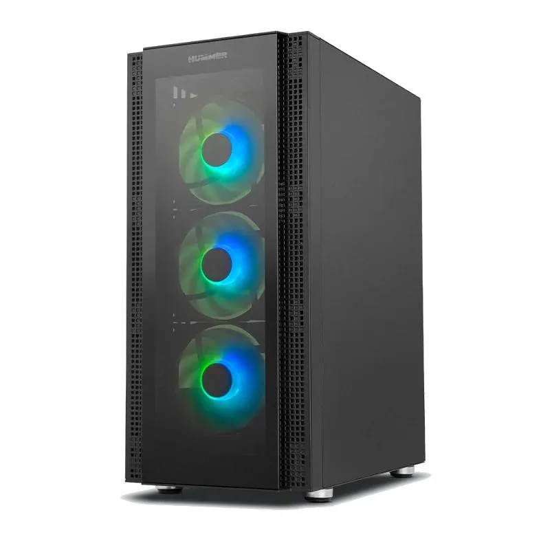 NOX Semitorre HUMMER AERO Hyperflow ARGB Preto - Imagem de Detalhe 1