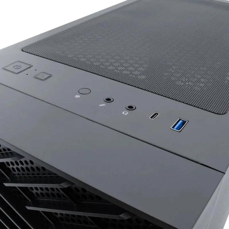 Coolbox Caixa Gaming ATX GA300 GRIDLINE Preta - Imagem de Detalhe 1