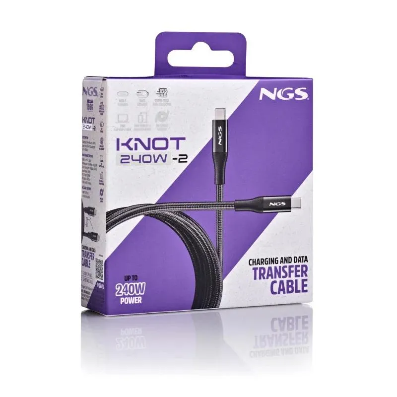 NGS CABO DE CARGA RÁPIDA USB A-USB-C 2,01 MT 40GBPS - Imagem de Detalhe 2