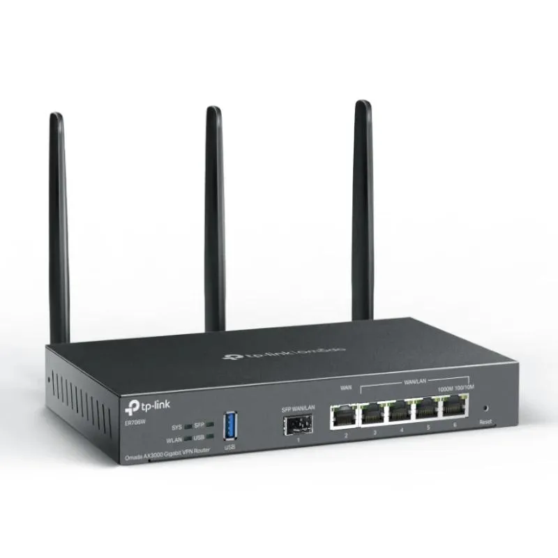 TP-Link ER706W Roteador WiFi6 Omada AX3000 Duplo Banda - Imagem de Detalhe 1