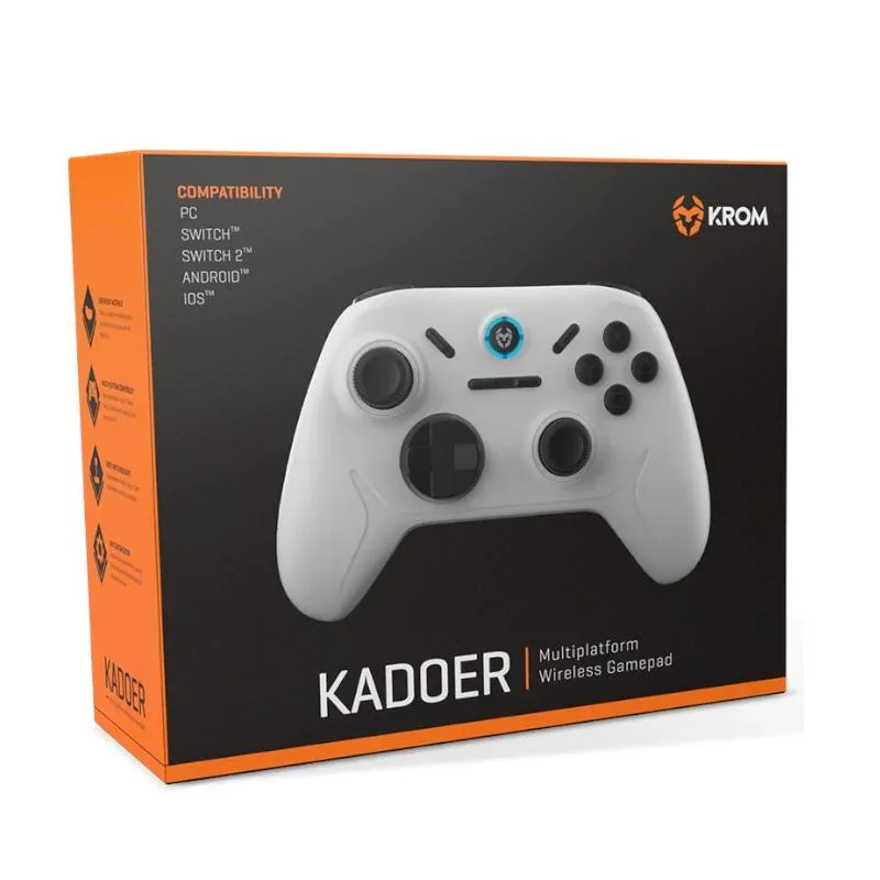 KROM Gamepad KADOER Wireless Mult Plat. 5.0 Blanco - Imagem de Detalhe 3