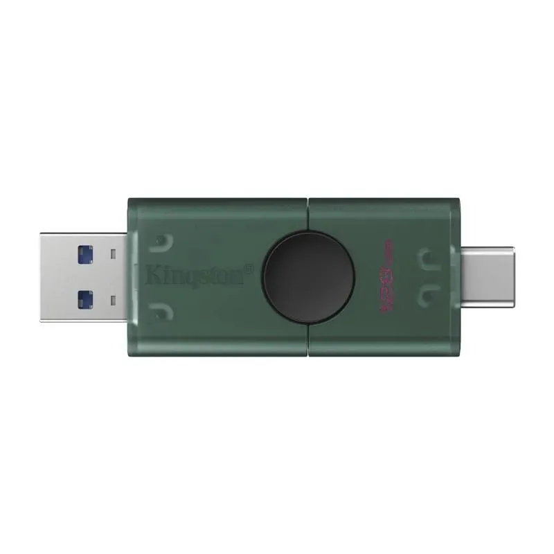 Kingston DataTraveler 128GB USB 3.2 Gen1 Duo Negro - Imagem de Detalhe 1