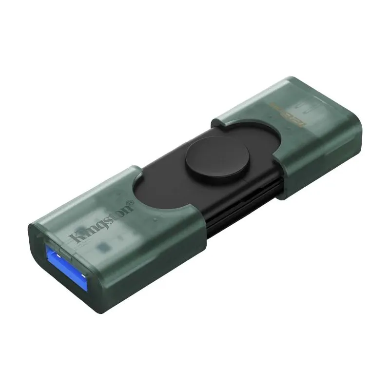 Kingston DataTraveler 128GB USB 3.2 Gen1 Duo Negro - Imagem de Detalhe 2