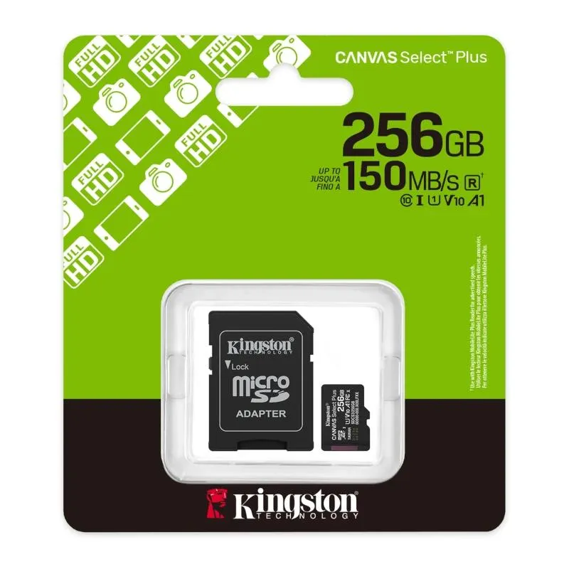 Kingston SDCS3/256GB microSDXC Gen3 150MB/s A1 - Imagem de Detalhe 1