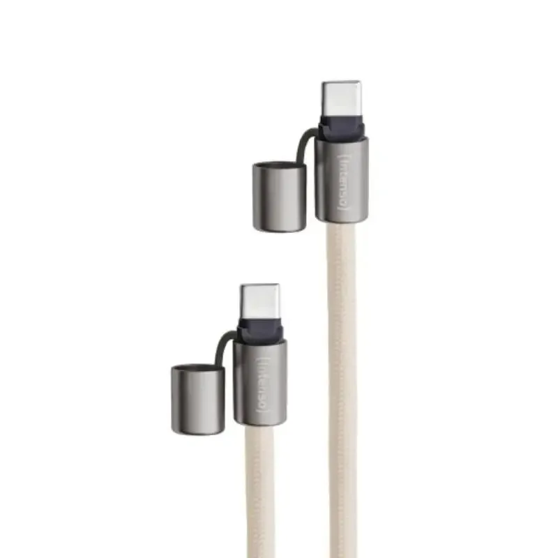Intenso Lanyard Cable USB-C > C 1,65 m Beige - Imagem de Detalhe 1