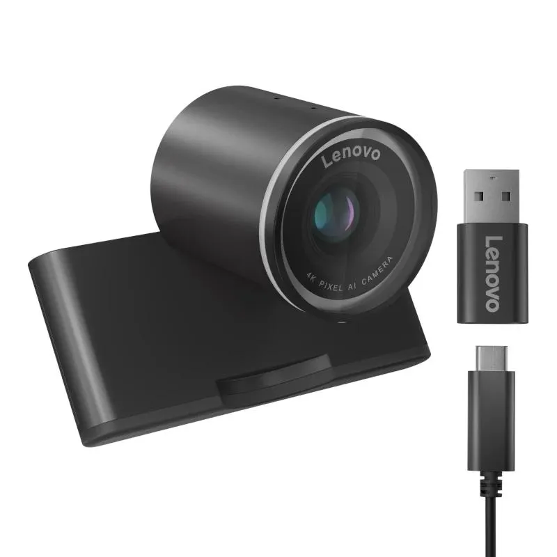 Lenovo WebCam 8 MP 4K Ultra HD USB-C Negra - Imagem de Detalhe 1