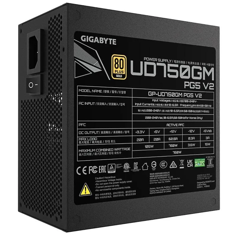 Gigabyte Fuente Alimentación GP-UD750GM PG5 V2 - Imagem de Detalhe 3