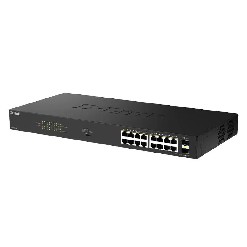 D-Link DGS-1018P/E Switch 16xGbE PoE+ 2xSFP - Imagem de Detalhe 2