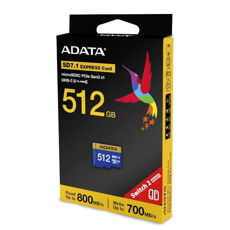 ADATA Extreme microSDXC 512GB SD7.1 Gen3x1 Switch2 - Imagem de Detalhe 3