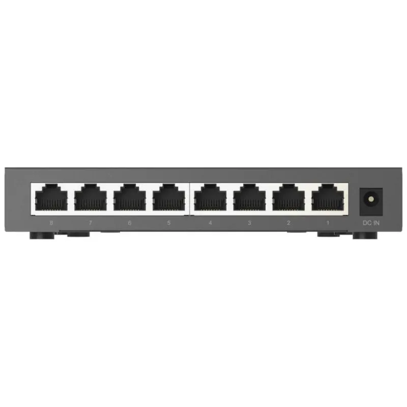 QNAP QSW-1108-8T-R2 switch de rede Não-gerido 2.5G Ethernet (100/1000/2500) PC Preto - Imagem de Detalhe 2