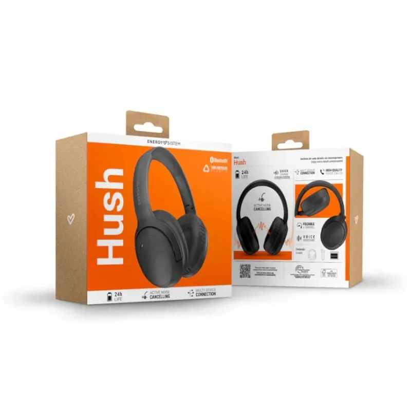 Energy Sistem Auriculares Hush Black BT ANC - Imagem de Detalhe 1