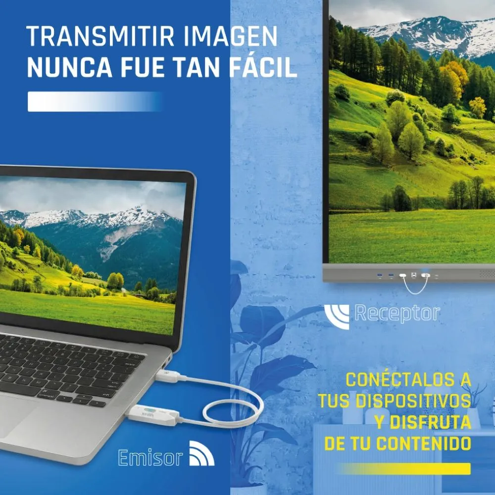 iggual Transmisor y receptor HDMI FHD inalámbrico - Imagem de Detalhe 1