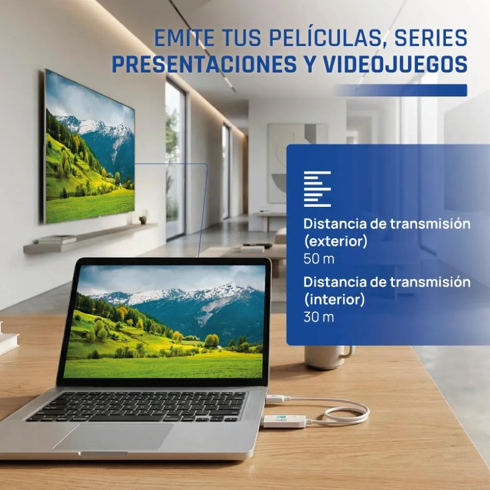 iggual Transmisor y receptor HDMI FHD inalámbrico - Imagem de Detalhe 5