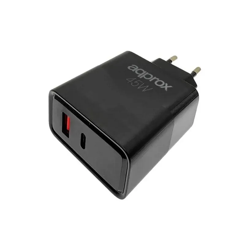APPROX CARGADOR 45W QC 1 X USB A+ 1 X USB C+CABLE - Imagem de Detalhe 1