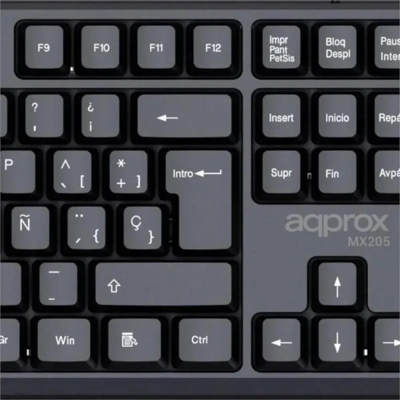 APPROX Teclado X205 USB 2.0 Negro - Imagem de Detalhe 1