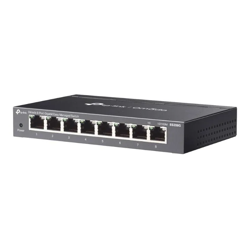 TP-Link ES208G Switch 8xGbE Acero Desktop - Imagem de Detalhe 1