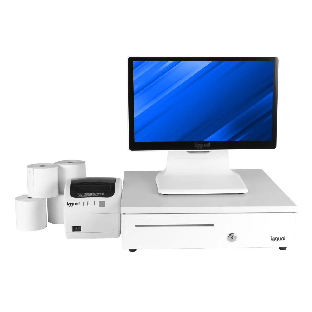 Pack completo TPV blanco 15,6" J4125 30PW EASY80W - Imagem de Detalhe 1