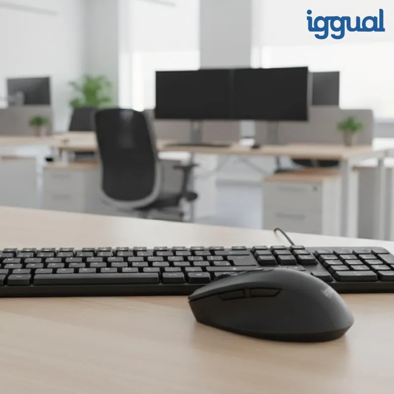 iggual Teclado USB estándar CK-SILENT-105T negro - Imagem de Detalhe 7