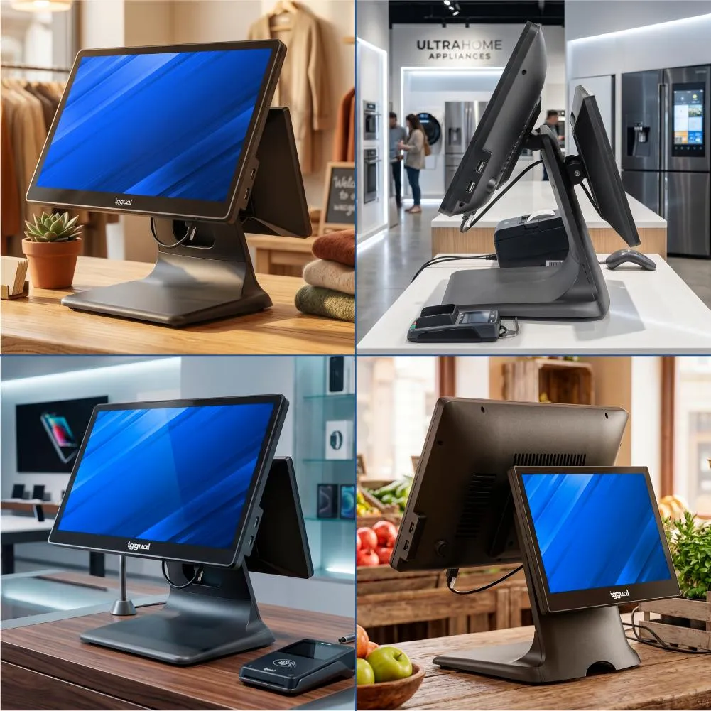 iggual TPV dual 15,6" 11,6" 16:9 N100 8+256GB W11 - Imagem de Detalhe 1