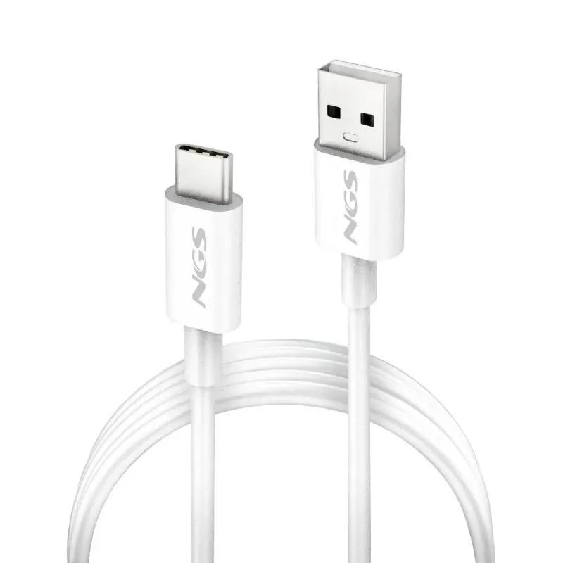 NGS CABLE CARGA RAPIDA USB-A A USB-C 1M BLANCO - Imagem de Detalhe 1