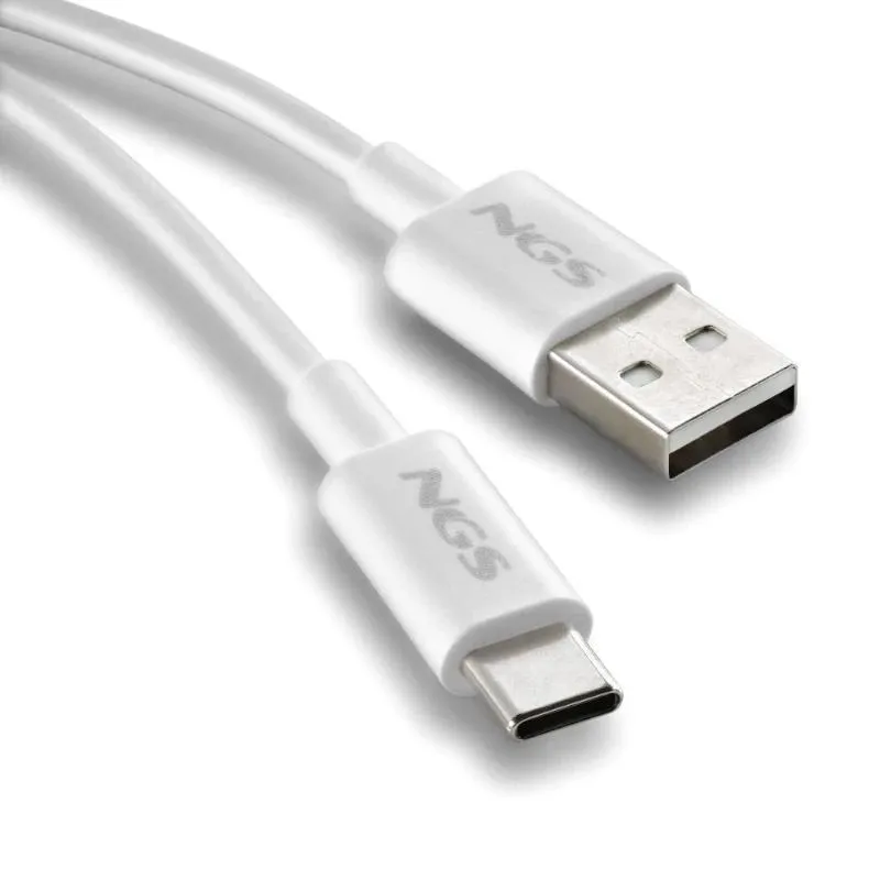 NGS CABLE CARGA RAPIDA USB-A A USB-C 1M BLANCO - Imagem de Detalhe 2