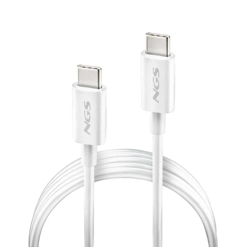 NGS CABLE CARGA RAPIDA USB-C A USB-C 1M BLANCO - Imagem de Detalhe 1