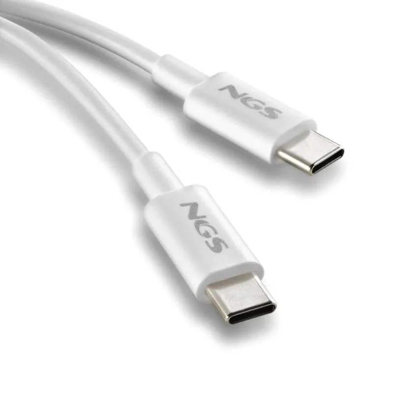 NGS CABLE CARGA RAPIDA USB-C A USB-C 1M BLANCO - Imagem de Detalhe 2