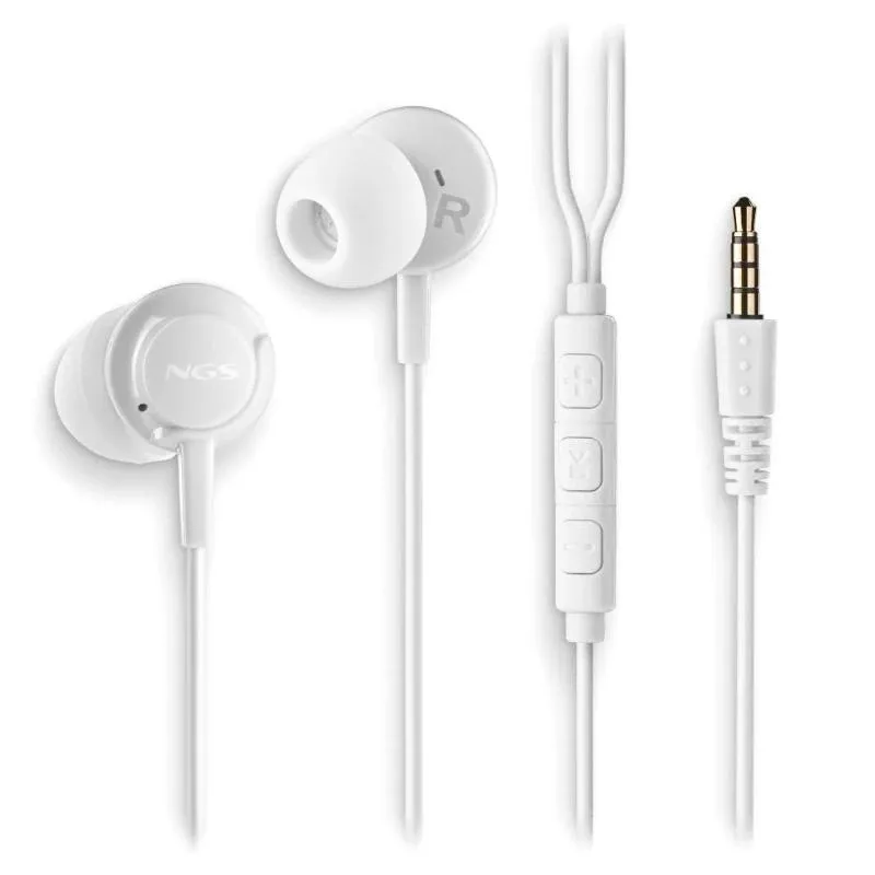 NGS Auricular CROSSDRIFT Blanco cable JACK 3.5 Mm - Imagem de Detalhe 1