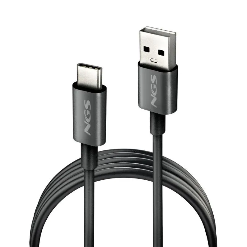 NGS CABLE CARGA RAPIDA USB-A A USB-C 1M NEGRO - Imagem de Detalhe 1