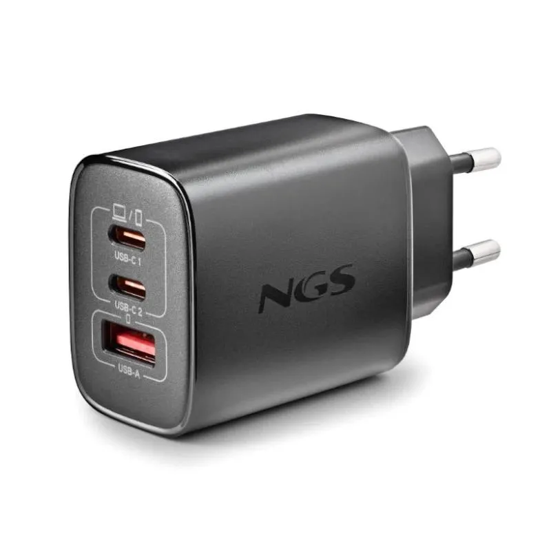NGS CARGADOR GAN ULTRARAPIDO 65W USB-C+ USB-A - Imagem de Detalhe 1