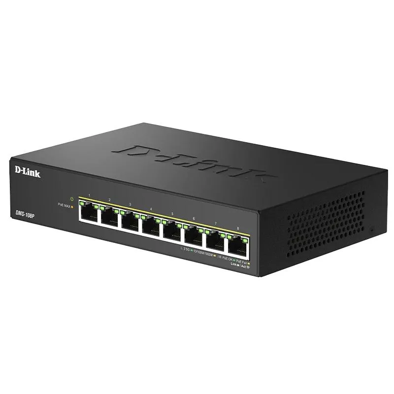D-Link DMS-108P/E Switch 8x2.5mG PoE 230W - Imagem de Detalhe 2
