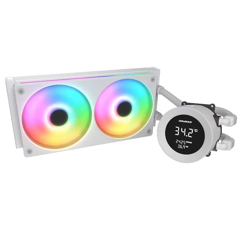 Cougar Ref. Liquid.Poseidon Vistek ARGB 240 White - Imagem de Detalhe 1