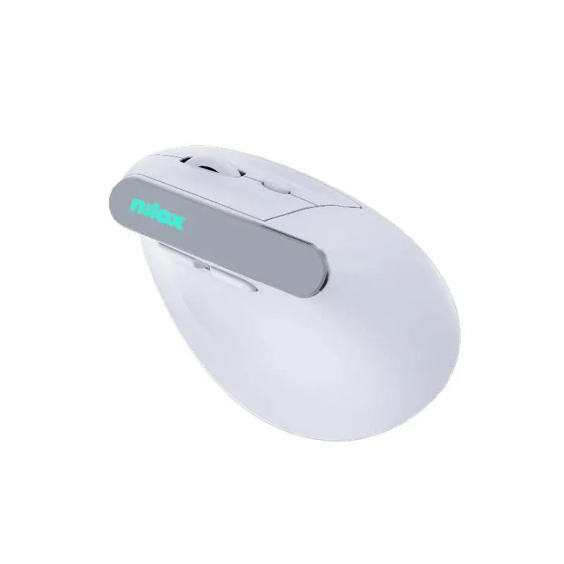 Nilox Ratón Wir Vertical Rec. Silen 1600DPI Blanco - Imagem de Detalhe 1