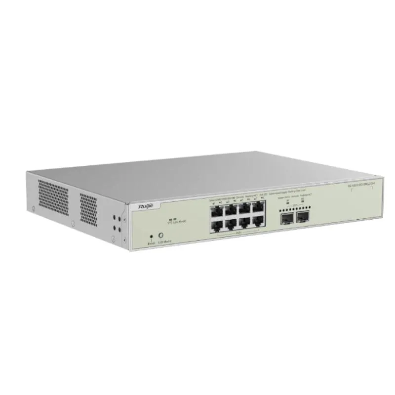 Reyee NBS3300-8MG2XS-P L2 8xmG PoE 2xSFP+ 240W - Imagem de Detalhe 1