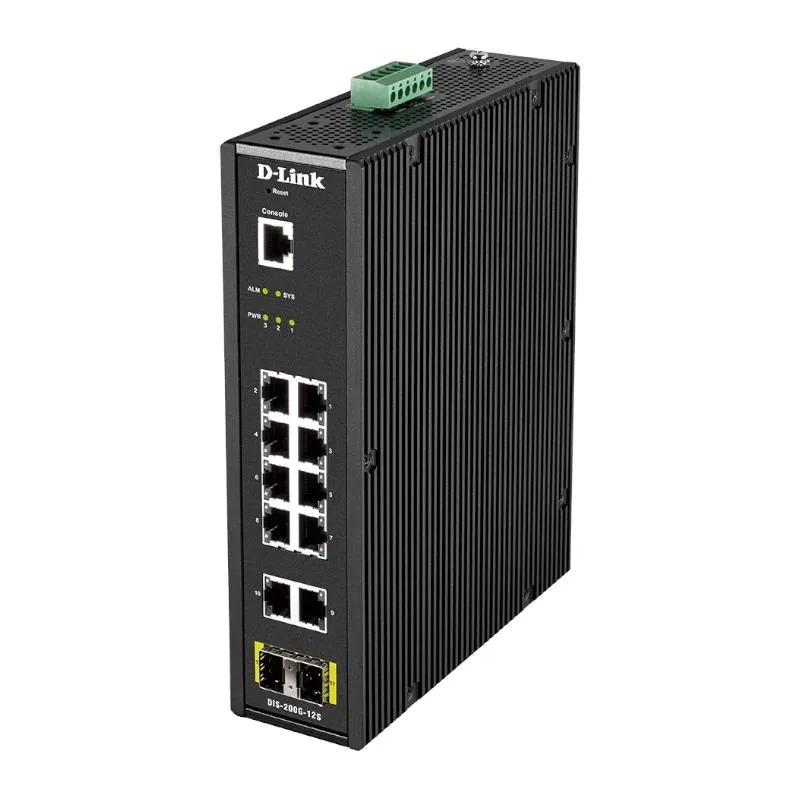 D-Link DIS-200G-12S switch de rede Gerido L2 Gigabit Ethernet (10/100/1000) Preto - Imagem de Detalhe 1