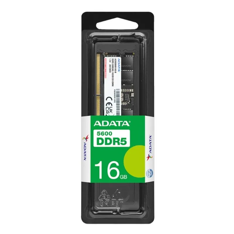 ADATA RAM AD5S560016G-S 16GB 5600Mhz DDR5 SODIMM - Imagem de Detalhe 1