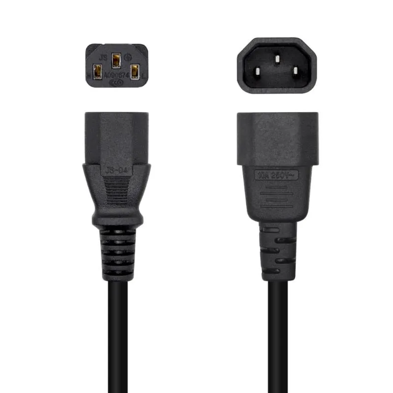 Aisens Cable alimentación C13/H-C14/M negro 1.5m - Imagem de Detalhe 1