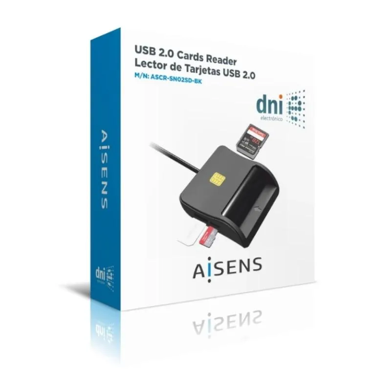 Aisens Lector DNI SIM SD MSD MMC RS-MMC MMC Micro - Imagem de Detalhe 3
