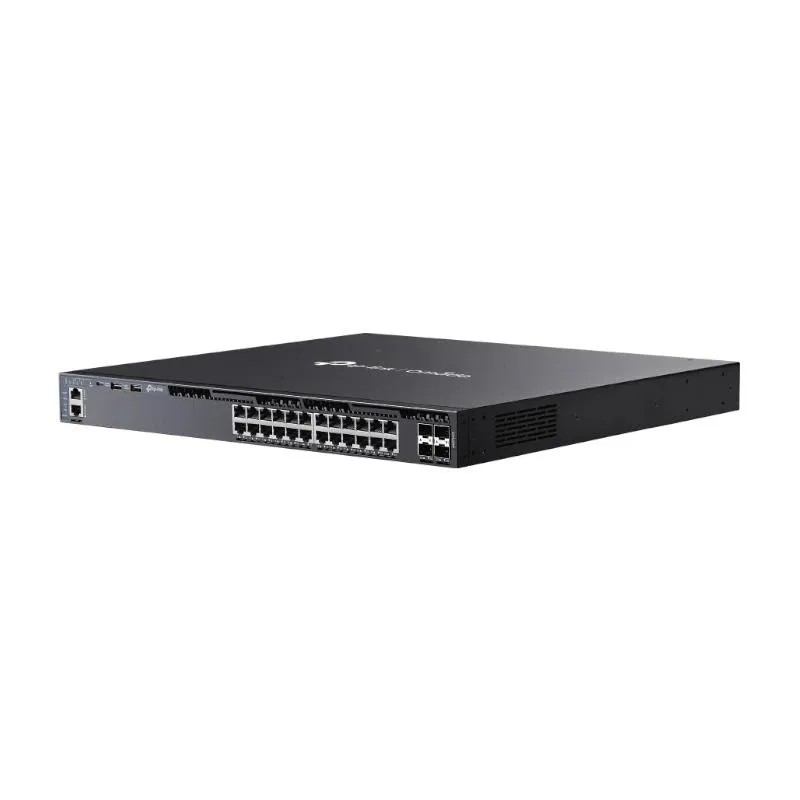 TP-Link Omada SG6428XHP switch de rede Gerido L3 Gigabit Ethernet (10/100/1000) Power over Ethernet (PoE) 1U Preto - Imagem de Detalhe 1