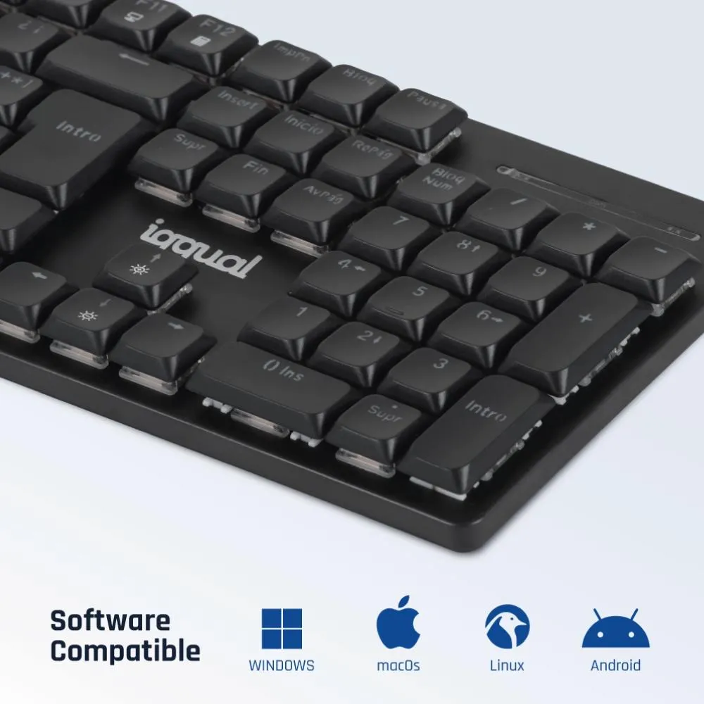iggual Teclado USB mecánico CK-MECHA-105T negro - Imagem de Detalhe 3