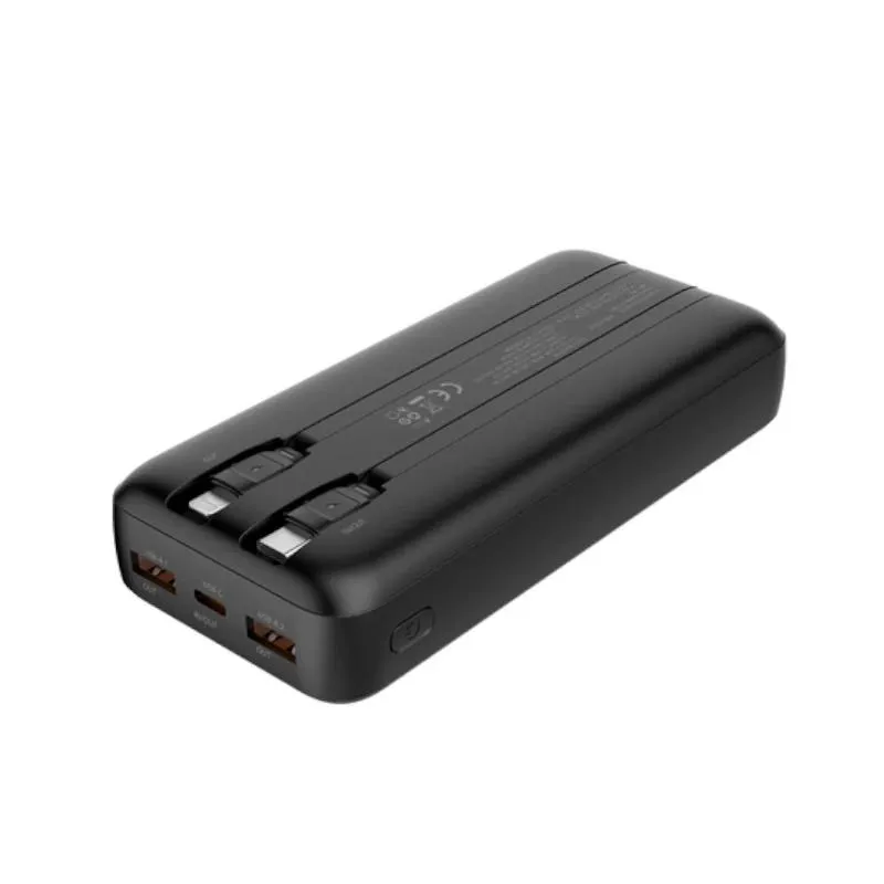Coolbox PowerBank DP10 10000MAH LCD Negro Carg Ráp - Imagem de Detalhe 1