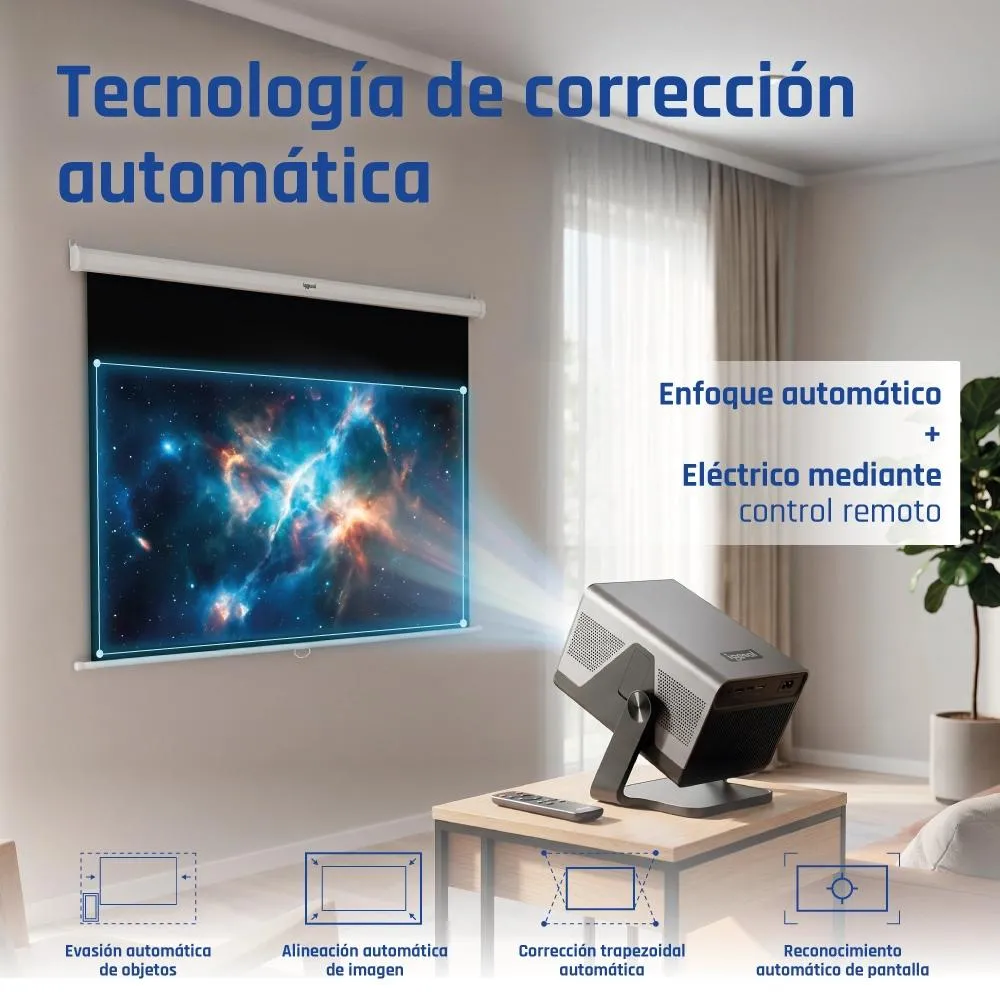 iggual Mini proyector 4K 1080p Pro 800ANSI Android - Imagem de Detalhe 2