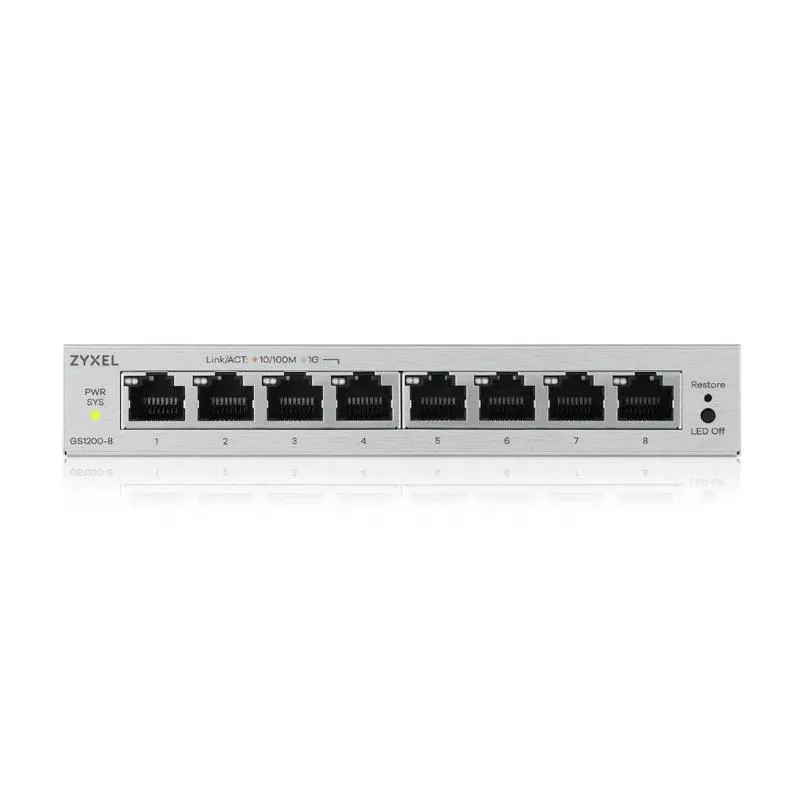 ZyXEL GS1200-8V3 Switch 8xGbE - Imagem de Detalhe 2