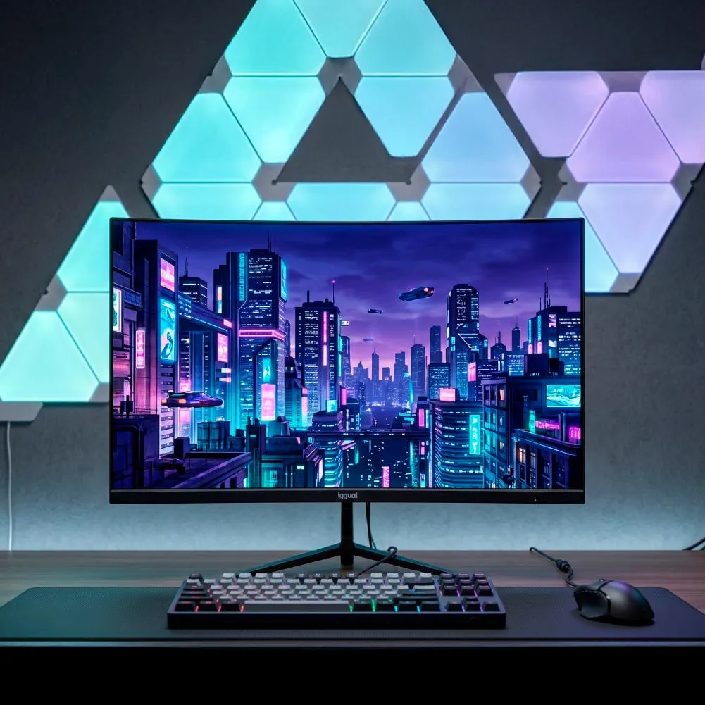 iggual Monitor 24" IPS 1ms FHD 120Hz VGA HDMI MM - Imagem de Detalhe 1