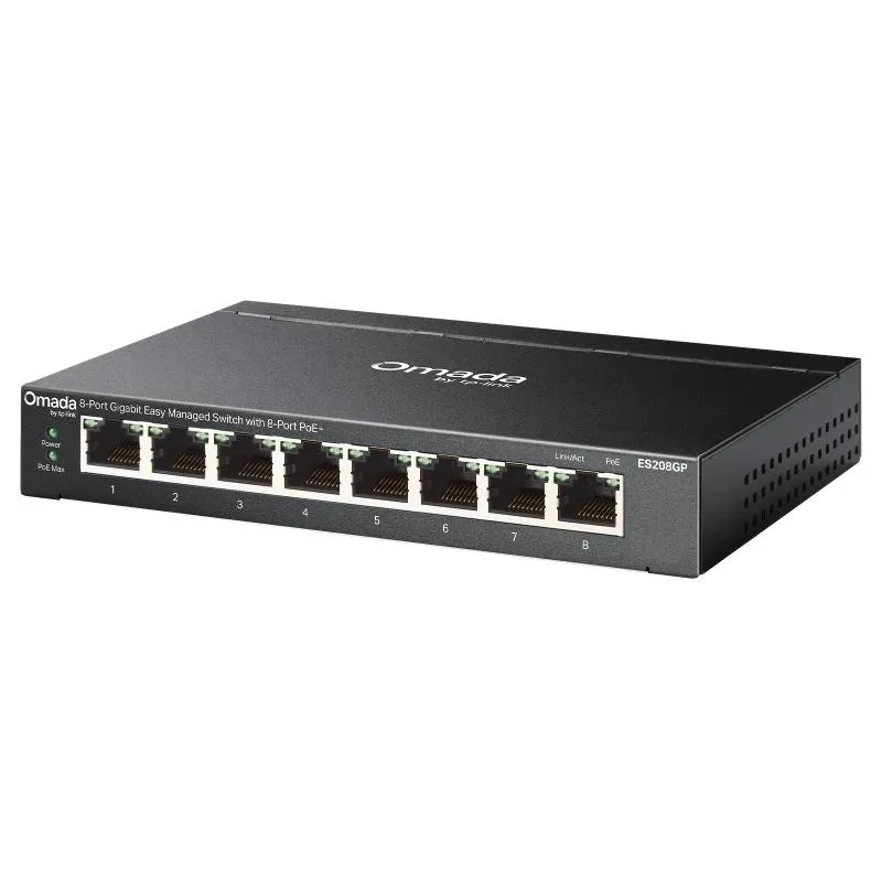 TP-Link ES208GP Switch 8xGbE PoE+ Acero Desktop - Imagem de Detalhe 1