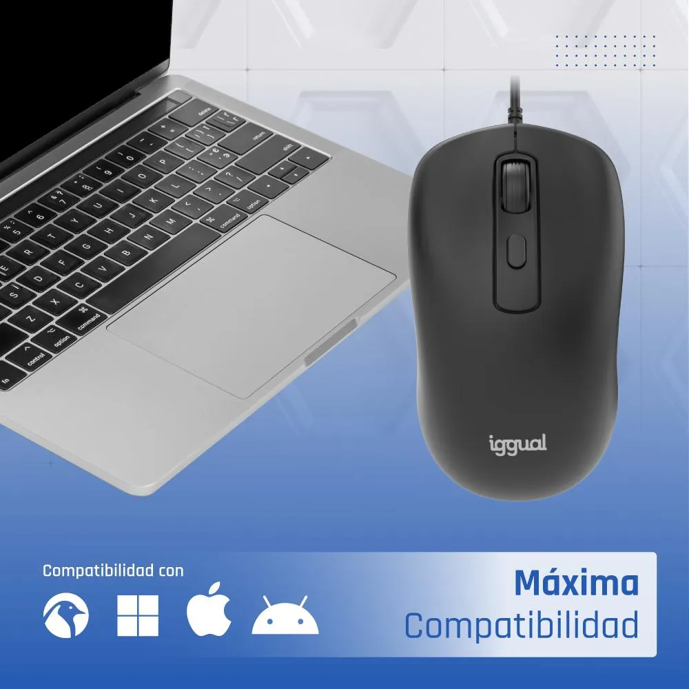 iggual Ratón USB OFFICE-ESSENTIAL-4D 2400DPI - Imagem de Detalhe 3
